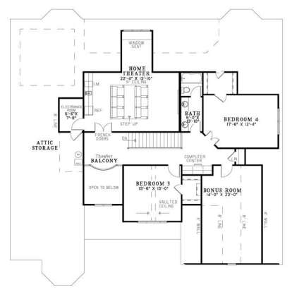 Floorplan 2 for House Plan #110-00809