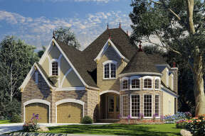 Country House Plan #110-00810 Elevation Photo