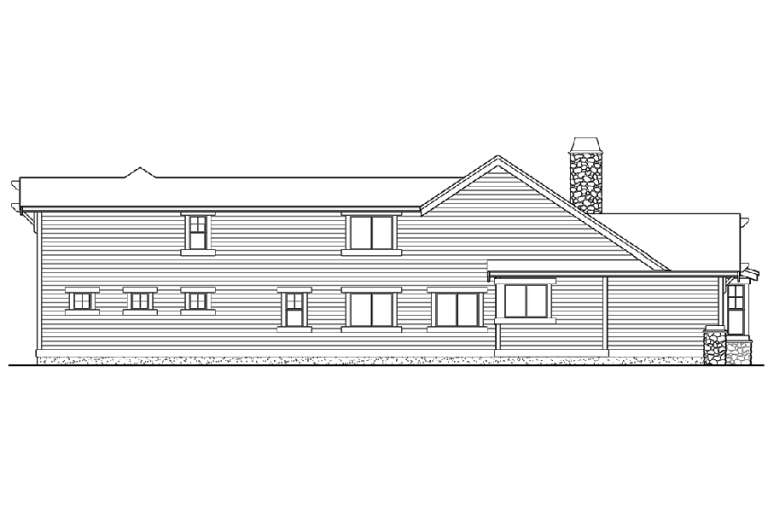 Country House Plan #341-00004 Elevation Photo