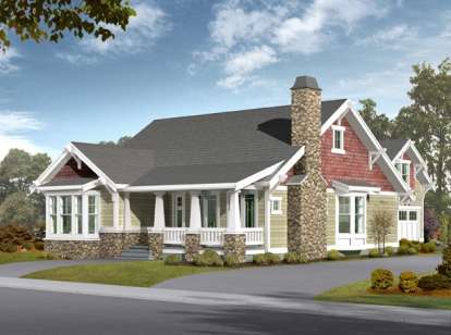 Country House Plan #341-00004 Elevation Photo