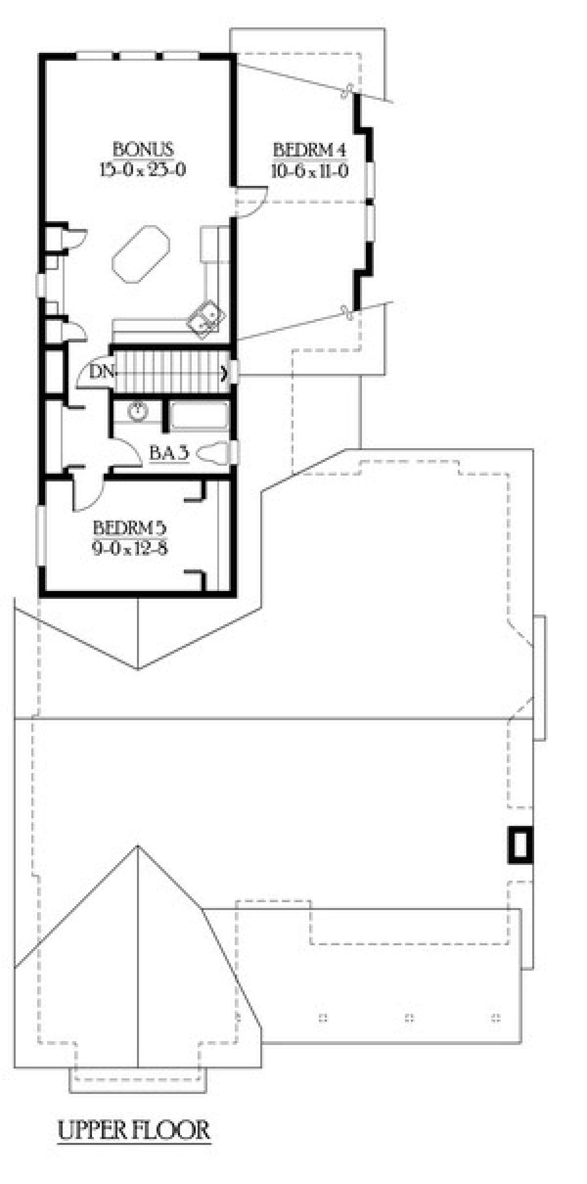 Floorplan 2 for House Plan #341-00004