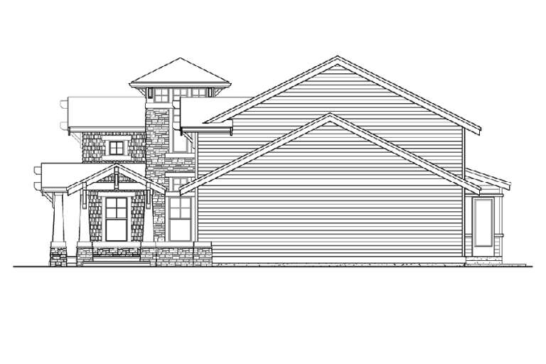 Craftsman House Plan #341-00009 Elevation Photo