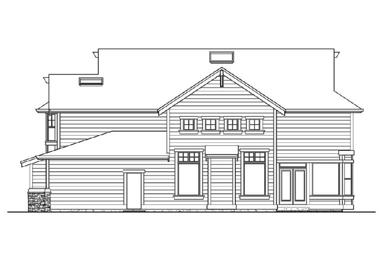 Farmhouse House Plan #341-00011 Elevation Photo