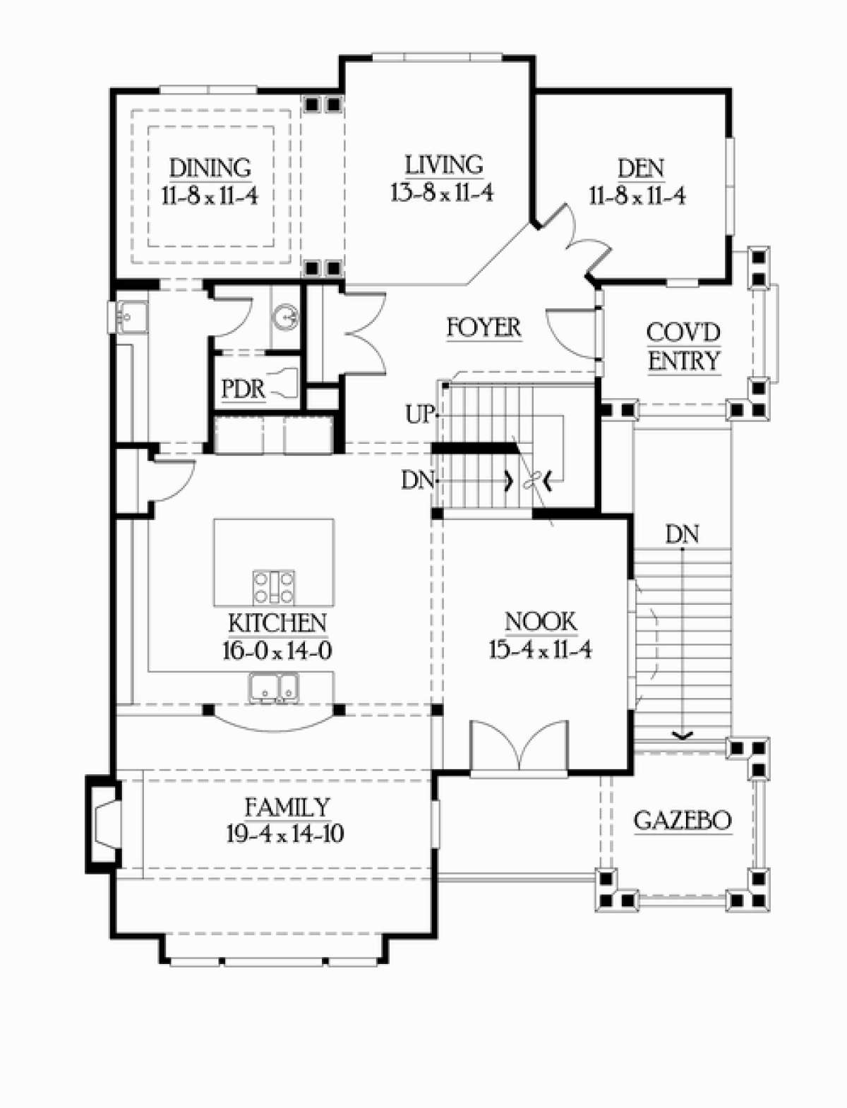 Floorplan 2 for House Plan #341-00012