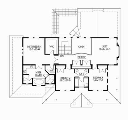Floorplan 2 for House Plan #341-00013