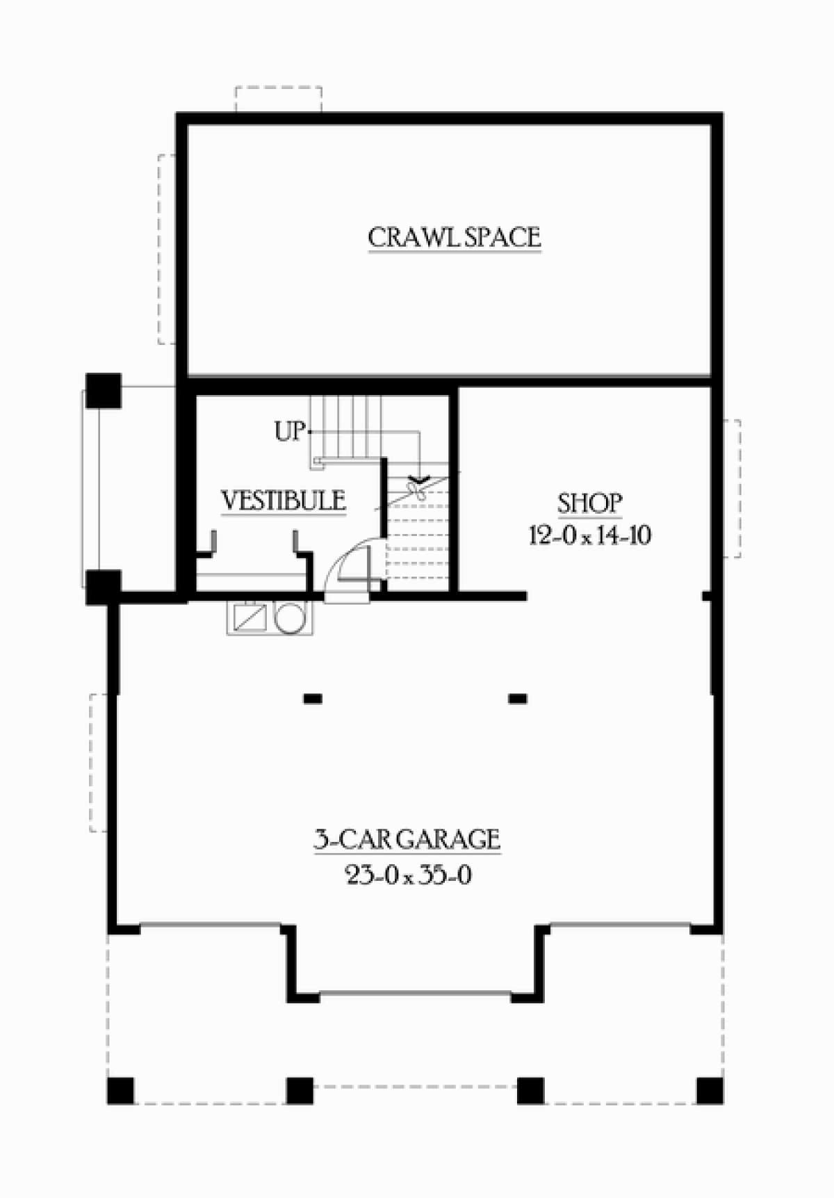 Floorplan 1 for House Plan #341-00014