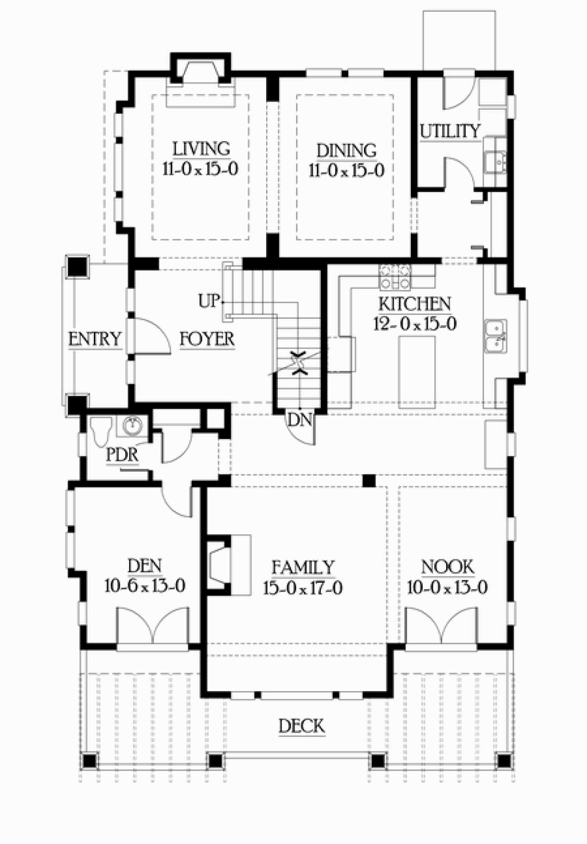 Floorplan 2 for House Plan #341-00014