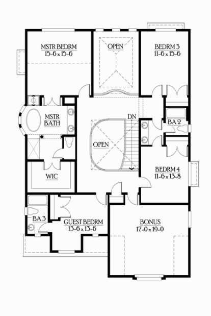 Floorplan 2 for House Plan #341-00015