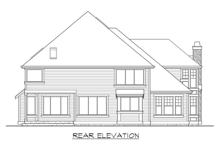 Luxury House Plan #341-00016 Elevation Photo