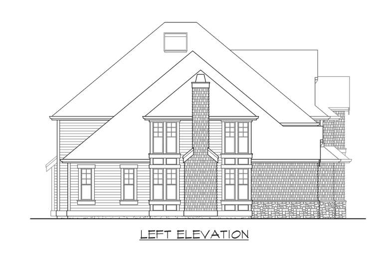 Luxury House Plan #341-00016 Elevation Photo