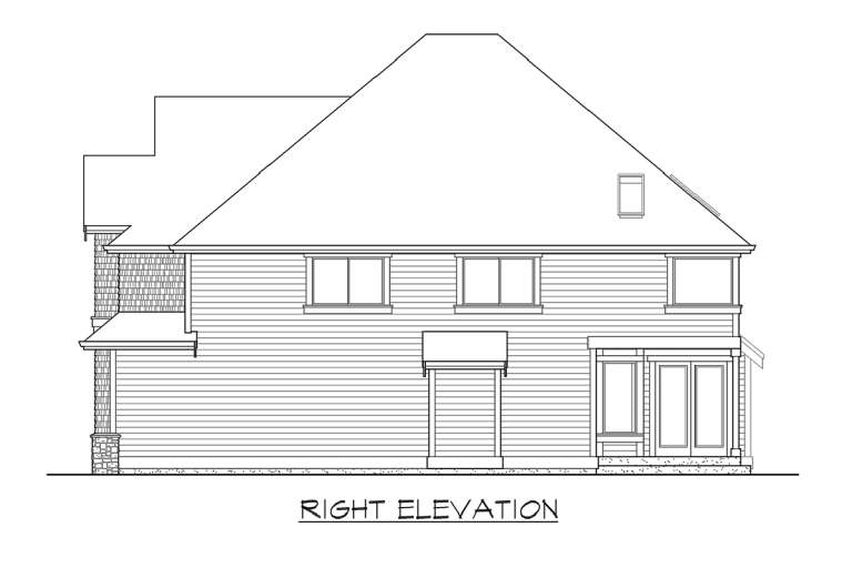 Luxury House Plan #341-00016 Elevation Photo