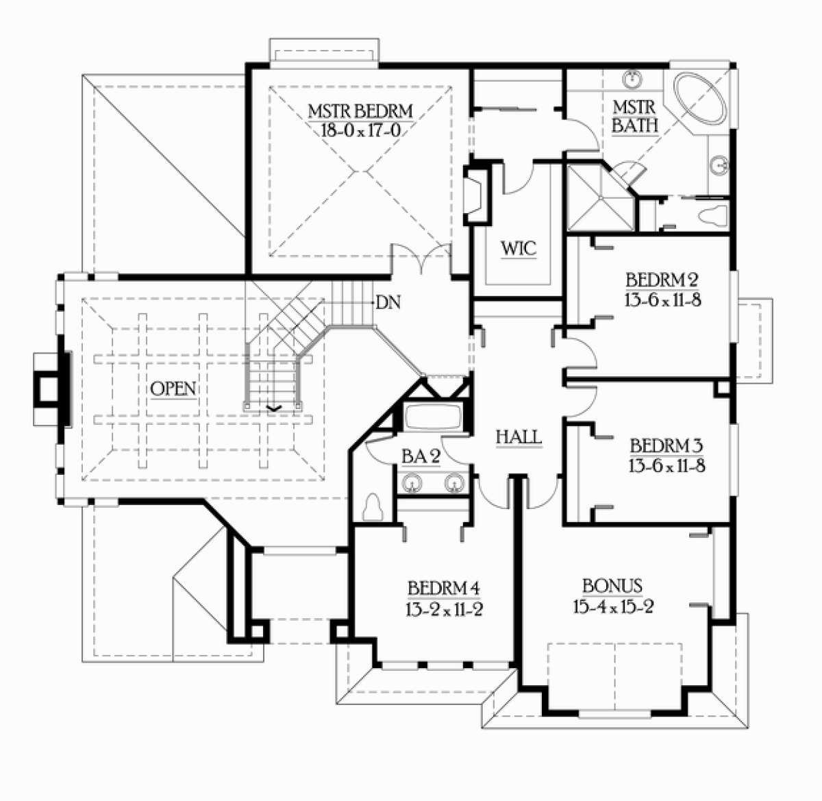 Floorplan 2 for House Plan #341-00016
