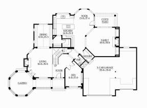 Floorplan 1 for House Plan #341-00018
