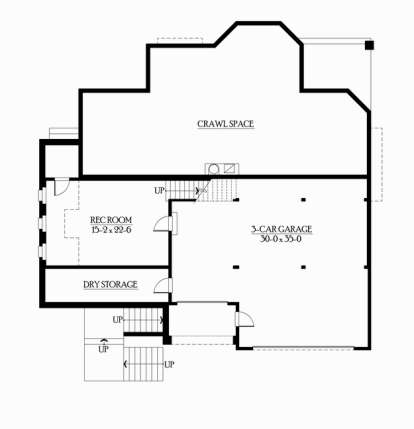 Floorplan 1 for House Plan #341-00022
