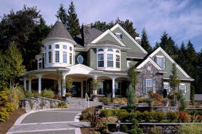 Luxury House Plan #341-00025 Elevation Photo