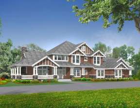 Luxury House Plan #341-00026 Elevation Photo