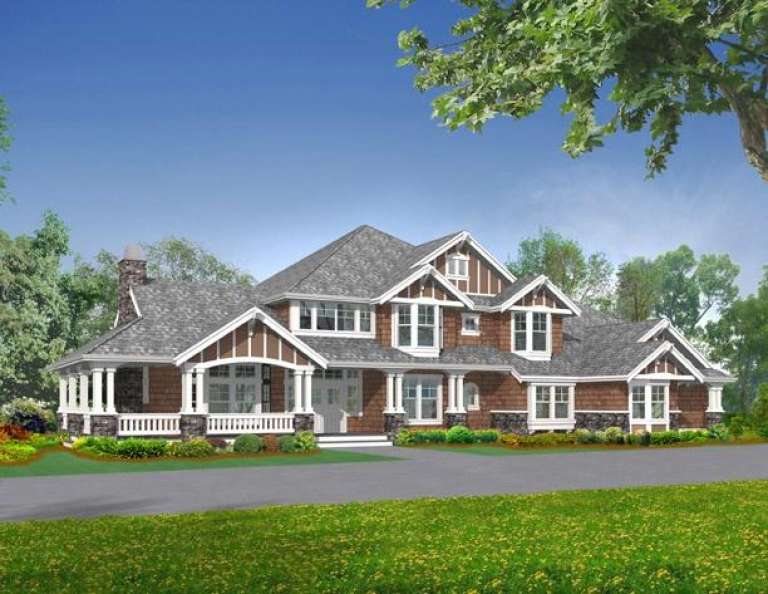 Luxury House Plan #341-00026 Elevation Photo