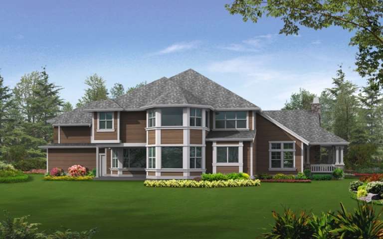 Luxury House Plan #341-00026 Elevation Photo
