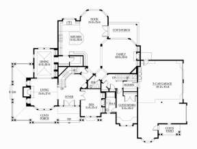 Floorplan 1 for House Plan #341-00026