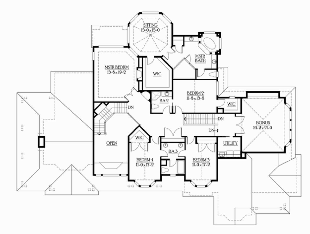 Floorplan 2 for House Plan #341-00026