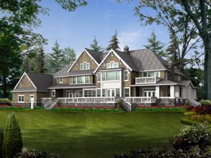 Luxury House Plan #341-00027 Elevation Photo