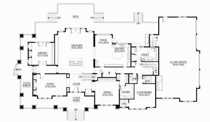 Floorplan 1 for House Plan #341-00027