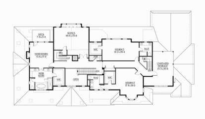 Floorplan 2 for House Plan #341-00027