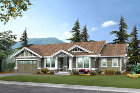 Craftsman House Plan #341-00029 Elevation Photo