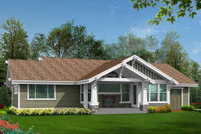 Craftsman House Plan #341-00029 Elevation Photo
