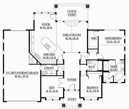 Main Floor for House Plan #341-00029