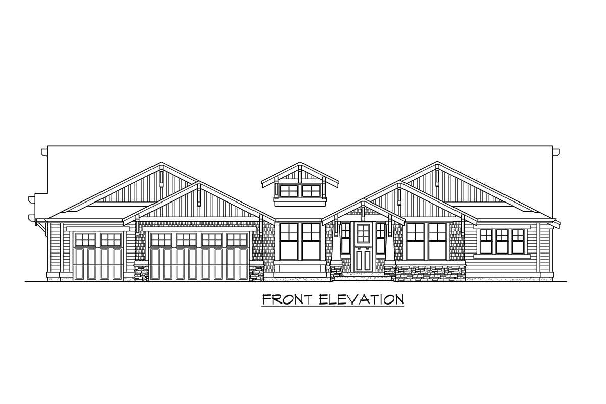 Country House Plan #341-00030 Elevation Photo