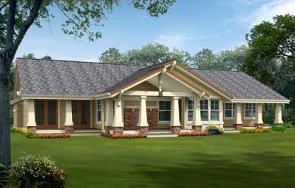 Country House Plan #341-00030 Elevation Photo