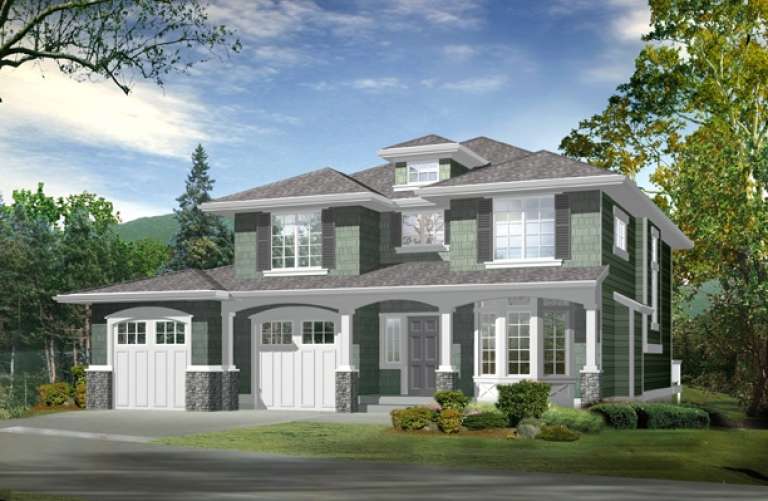 Craftsman House Plan #341-00032 Elevation Photo
