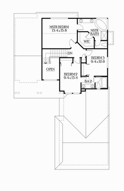 Floorplan 2 for House Plan #341-00036