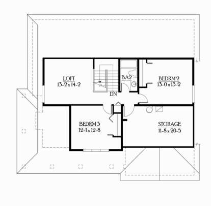 Floorplan 2 for House Plan #341-00038