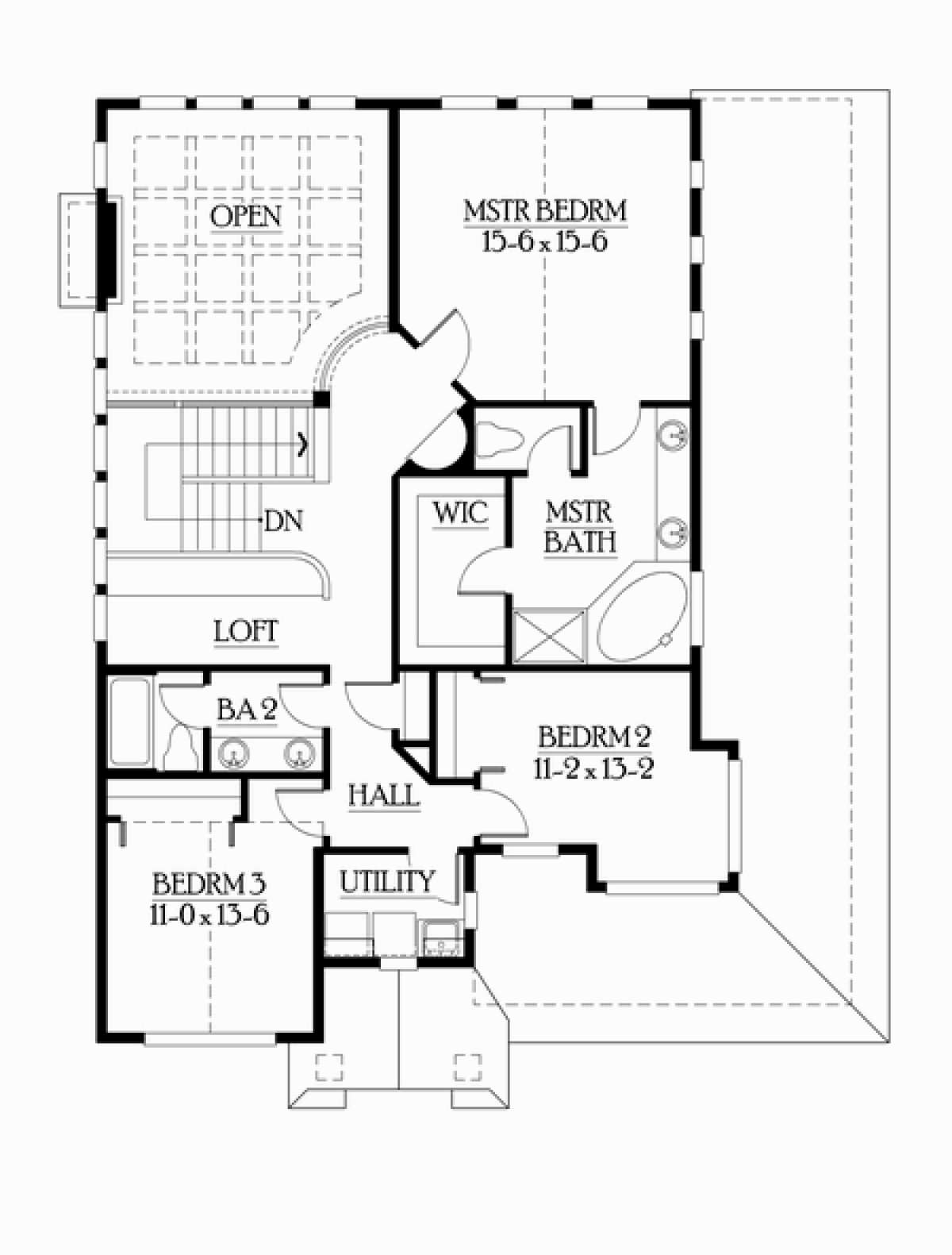 Floorplan 2 for House Plan #341-00039