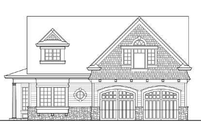 Cabin House Plan #341-00043 Elevation Photo