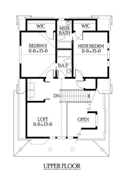 Floorplan 2 for House Plan #341-00043