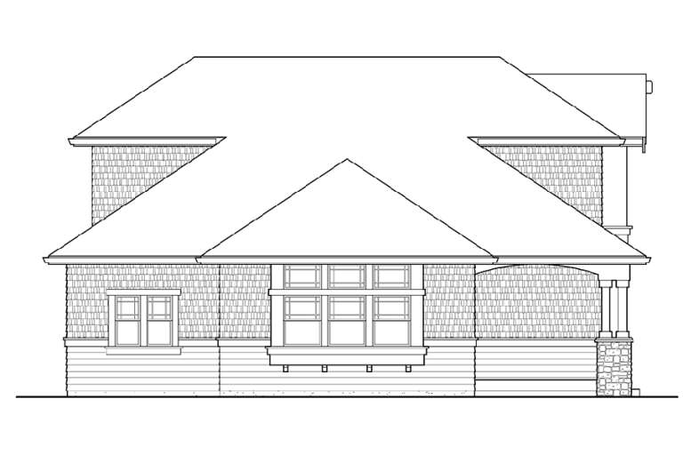 Craftsman House Plan #341-00045 Elevation Photo