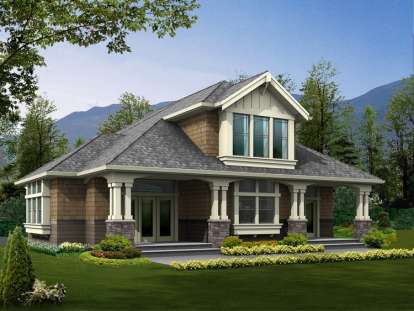 Craftsman House Plan #341-00045 Elevation Photo
