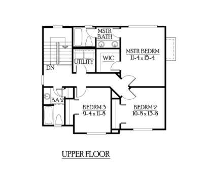 Floorplan 3 for House Plan #341-00049