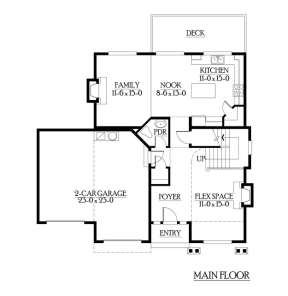Floorplan 1 for House Plan #341-00050