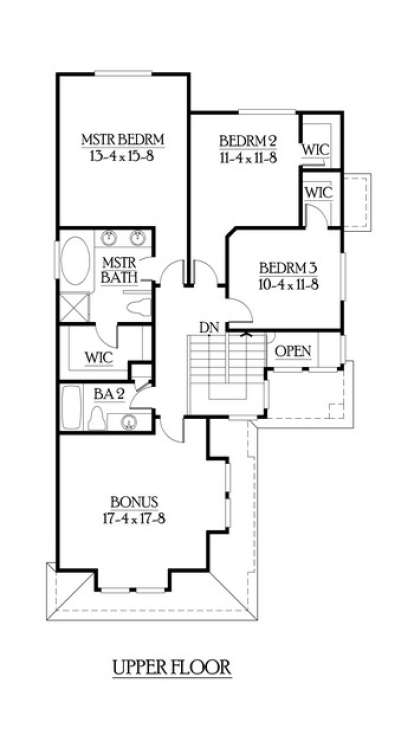Floorplan 2 for House Plan #341-00051