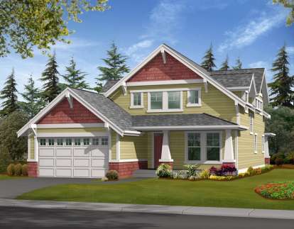 Northwest House Plan #341-00054 Elevation Photo