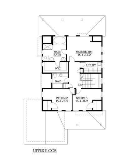 Floorplan 2 for House Plan #341-00054