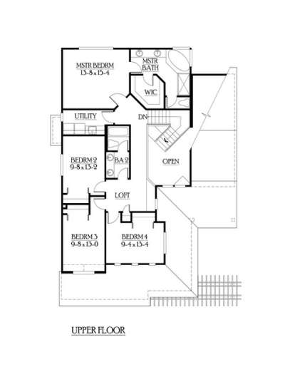 Floorplan 2 for House Plan #341-00055