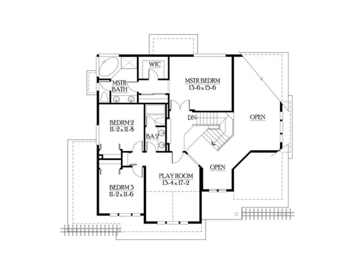 Floorplan 2 for House Plan #341-00057