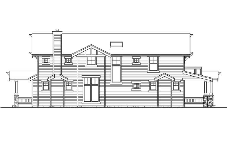 Bungalow House Plan #341-00059 Elevation Photo