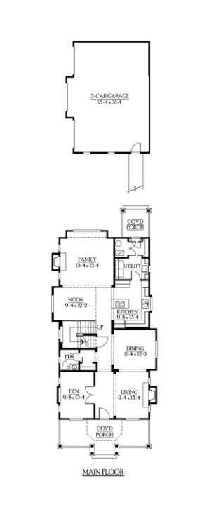 Floorplan 1 for House Plan #341-00059