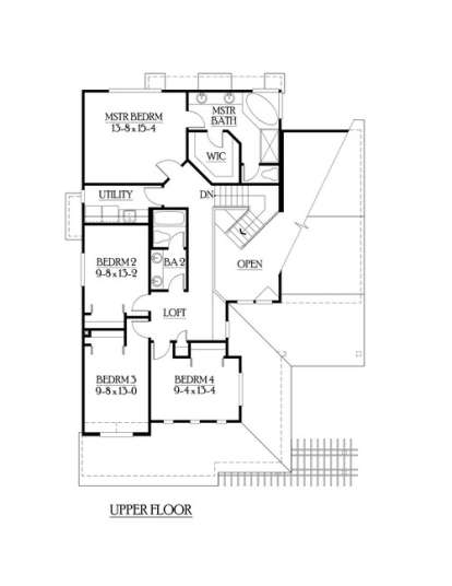 Floorplan 2 for House Plan #341-00060